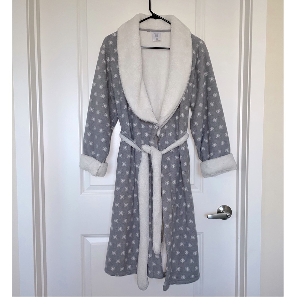 JOCKEY ROBE - SIZE S/M - WHITE/GRAY/GREY